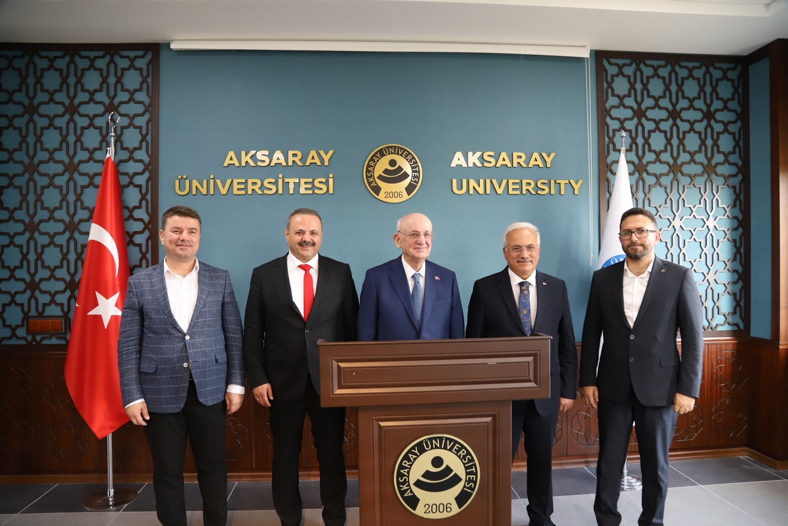 TBMM 27’nci Başkanı İsmail Kahraman’dan ASÜ Rektörü Alpay Arıbaş’a ziyaret